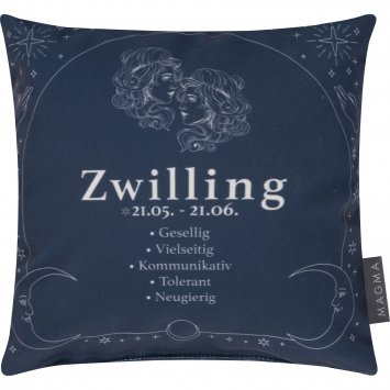 Dekokissen Sternzeichen Zwillinge