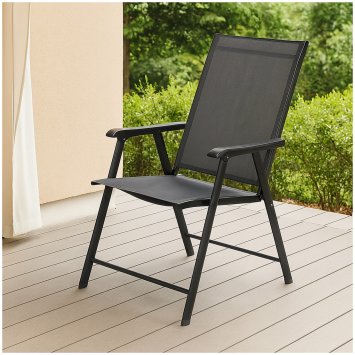 Moderner Gartenstuhl mit 5-fach verstellbarer Rückenlehne