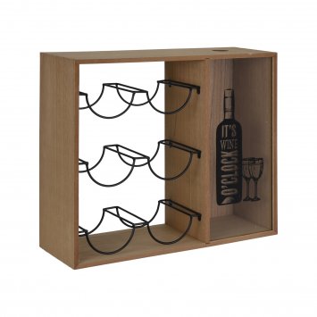 Weinregal mit Korken-Sammler