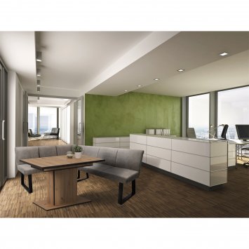 Eckbank 152 x 192 cm Vemal kurzer Schenkel links