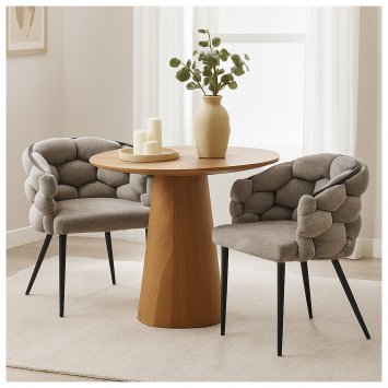 Stuhl Alsen Schwarz Braun