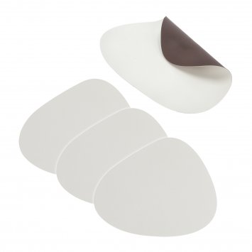 Tischset 4-teilig Braun/Creme