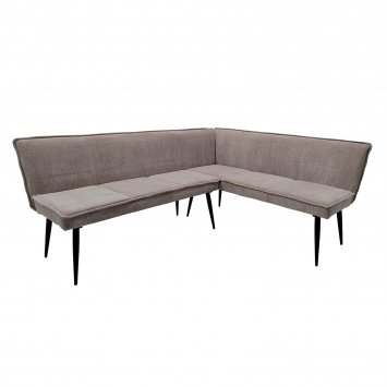 Eckbank 195 x 154 cm Mesilla Braun kurzer Schenkel rechts