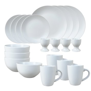 Geschirrset 20-teilig Weiß Antonia