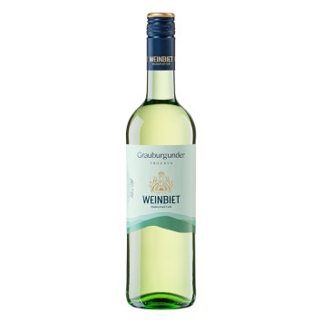 Weinbiet Grauburgunder trockener Weißwein mit dezenter Säure 750ml
