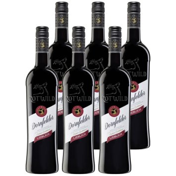 Rotwild Dornfelder lieblich Rheinhessen Rotwein 750ml 6er Pack