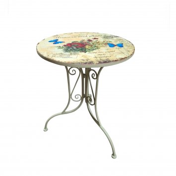 Metalltisch Flowers and Plants