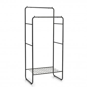 Kleiderständer, schwarz Metall