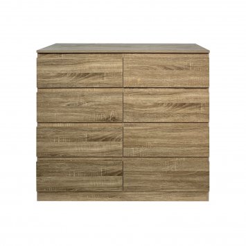Kommode 8 grifflose Schubladen Thekla Sonoma