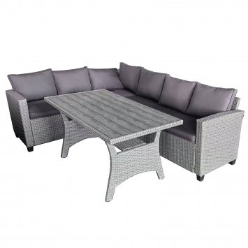 Outdoor Möbel Ecksofa mit Tisch
