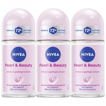 Nivea Deo Pearl Beauty Roll On 72h Antitranspirantschutz 50ml 3er Pack