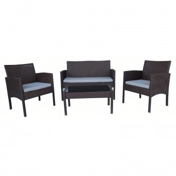 Outdoor Möbel 4-teiliges Set Zita Braun-Beige