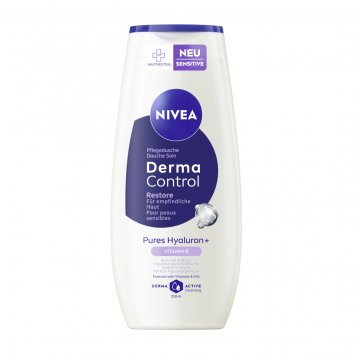Nivea Pflegedusche Derma Control empfindliche Haut 250 ml 4er Pack