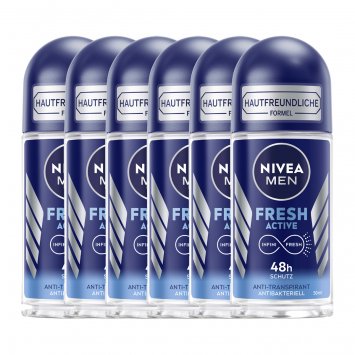 NIVEA Men Deo Roll On Aktive Protect Anti Transpirant 50ml 6er Pack