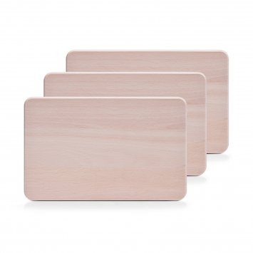 Vesperbrettchen-Set, 3-teilig Buche