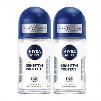 Nivea Men Sensitive Protect Anti Transpirant Roll On 50ml 2er Pack