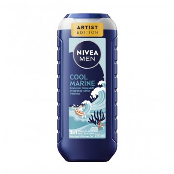 Nivea Men Cool Marine 3in1 Duschgel belebender Meeresduft 250ml