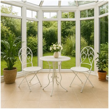 Tischgruppe Lani Weiß