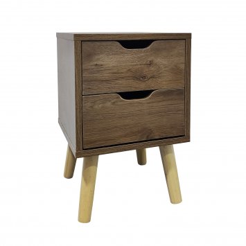 Nachttisch 2 Schubladen Thekla Eiche