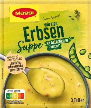 Maggi Guten Appetit würzige Erbsensuppe