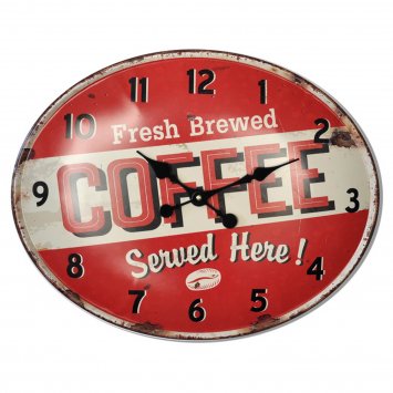 Wanduhr Coffee
