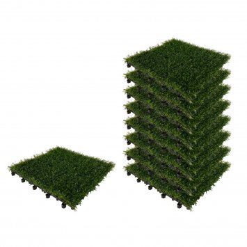 Kunstrasenplatte 9-teilig Nessa Klick
