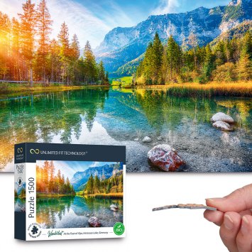1.500-Teile-Premium-Puzzle „Alpen-Wanderslust“