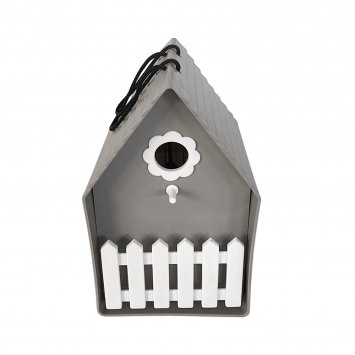 Vogelhaus Nessa Grau