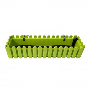 Blumenkasten mit Wasserspeicher Nessa 75 cm Grün