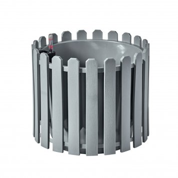 Blumentopf mit Wasserspeicher Nessa rund grau