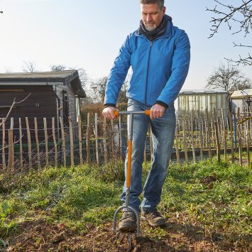 Kraftsparende Bodenfräse