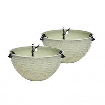 Blumenampel Nessa Pastell 2er-Set