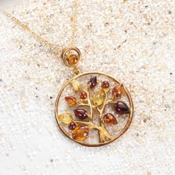 Lebensbaum-Bernsteinkette