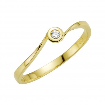 Ring Gold 585 mit Brillant 0,03ct.