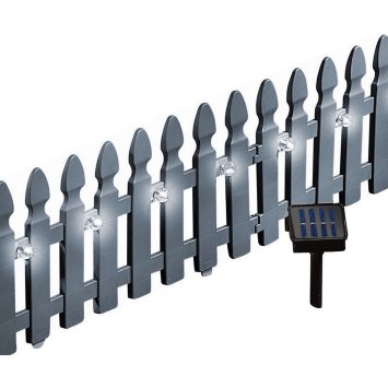 Beeteinfassung Länge 360 cm Zaun Grau