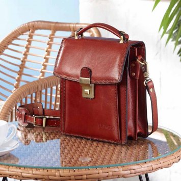 Vintage-Tasche aus italienischem Leder