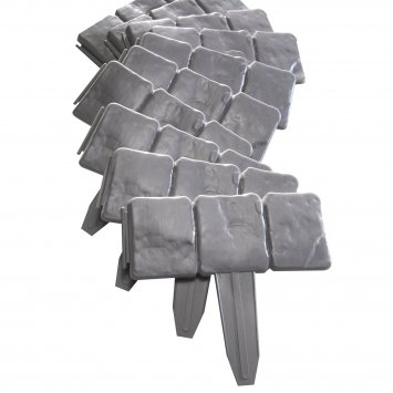 Rasenkante 1000 cm mit Solarlichterkette