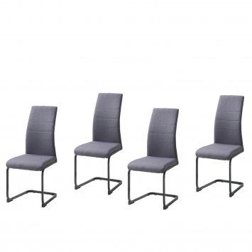 Schwingstuhl SallyP Grau 4er