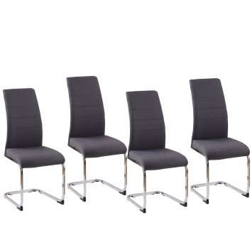 Schwingstuhl SallyC Grau 4er