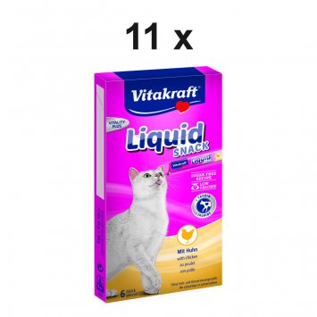 Katzensnack Cat Liquid Snack Huhn - 11 x 90g