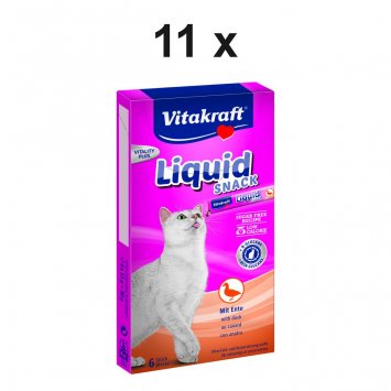 Katzensnack Cat Liquid Snack Ente - 11 x 90g