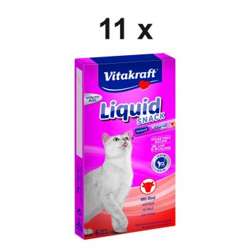 Katzensnack Cat Liquid Snack Rind - 11 x 90g