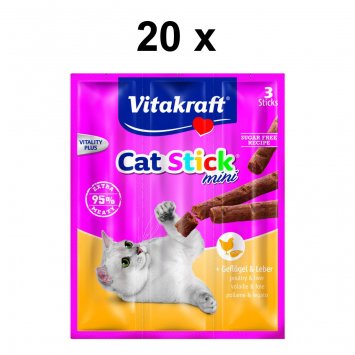 Katzensnack Cat-Stick mini Geflügel & Leber - 60 x 6g