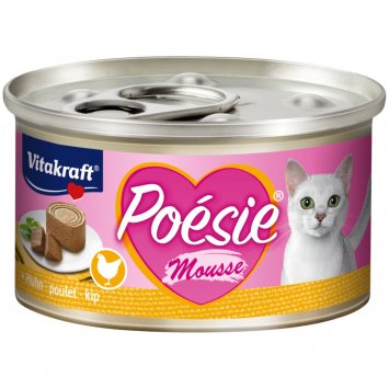 Katzenfutter Poesie Mousse, Huhn - 12 Dosen