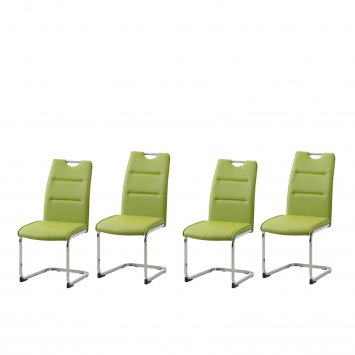Schwingstuhl 4er Set PU grün DannyC