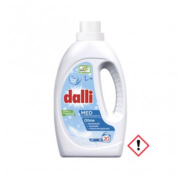 Dalli Med Flüssigwaschmittel 20 Waschladungen ohne Farbstoffe 1100ml