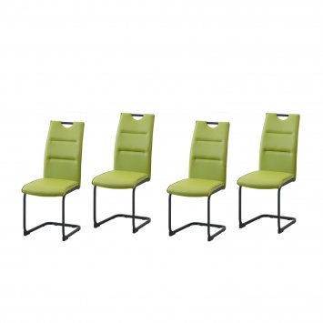 Schwingstuhl 4er Set PU grün DannyP
