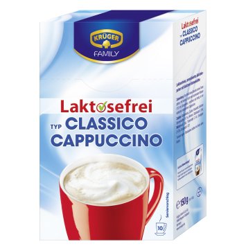 Krüger Cappuccino Classico laktosefrei Getränkepulver 10x15g 150g