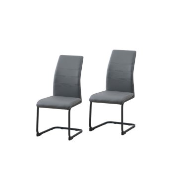 Schwingstuhl 2er Set PU grau SallyP