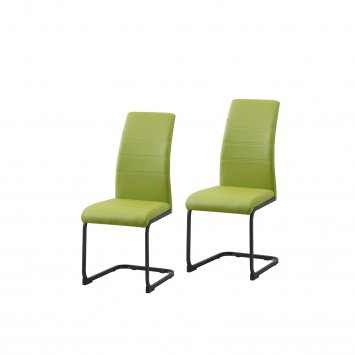 Schwingstuhl 2er Set PU grün SallyP